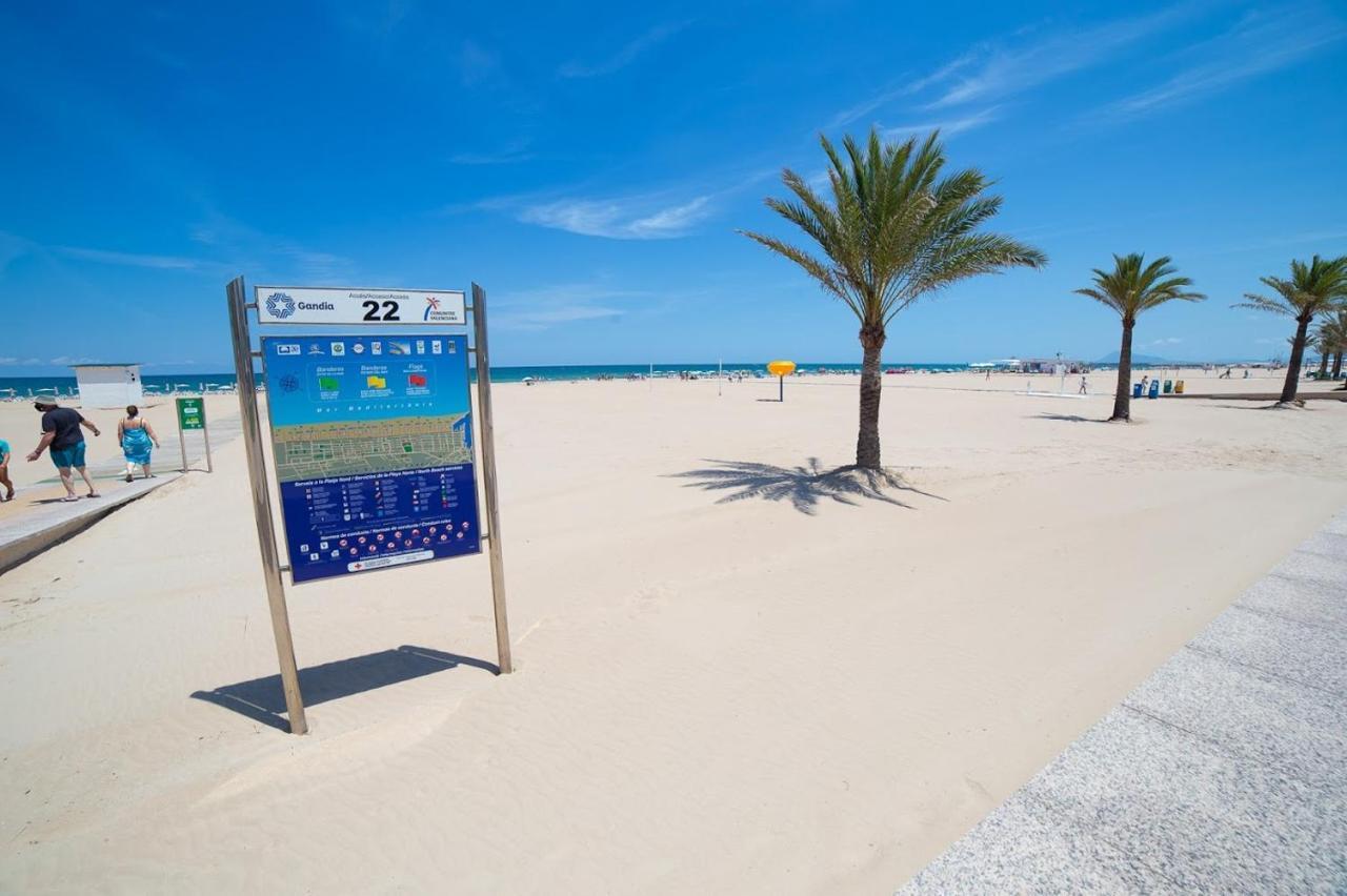 Apartament 100 M De Playa De Gandia 3 -4 Personas Parking Ascensor エクステリア 写真